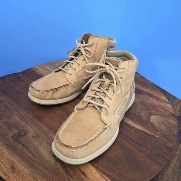 Sperry Top-Sider Langley Boots Ankle Women's 8.0 Linen/Tan #93461 - Picture 4 of 11